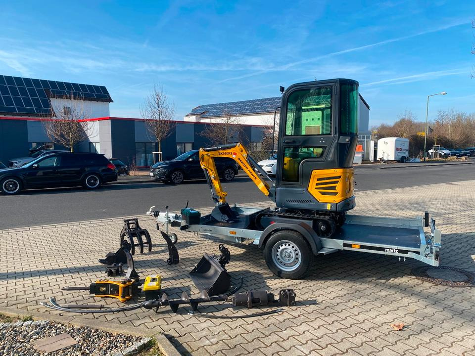 Minibagger BK950KS + Anhänger + Zubehör *INKL.19% MWST*BERGER KRAUS*KABINE*SOFORT!* - Mini excavator: picture 3 Minibagger BK950KS + Anhänger + Zubehör *INKL.19% MWST*BERGER KRAUS*KABINE*SOFORT!* - Mini excavator: picture 3