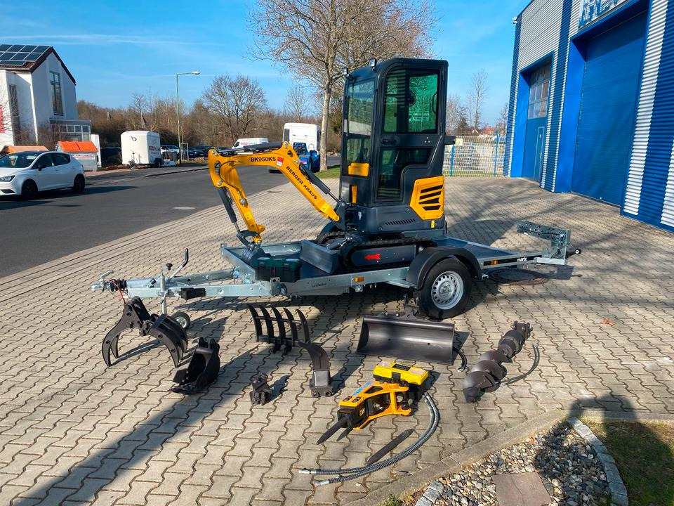 Minibagger BK950KS + Anhänger + Zubehör *INKL.19% MWST*BERGER KRAUS*KABINE*SOFORT!* - Mini excavator: picture 2 Minibagger BK950KS + Anhänger + Zubehör *INKL.19% MWST*BERGER KRAUS*KABINE*SOFORT!* - Mini excavator: picture 2