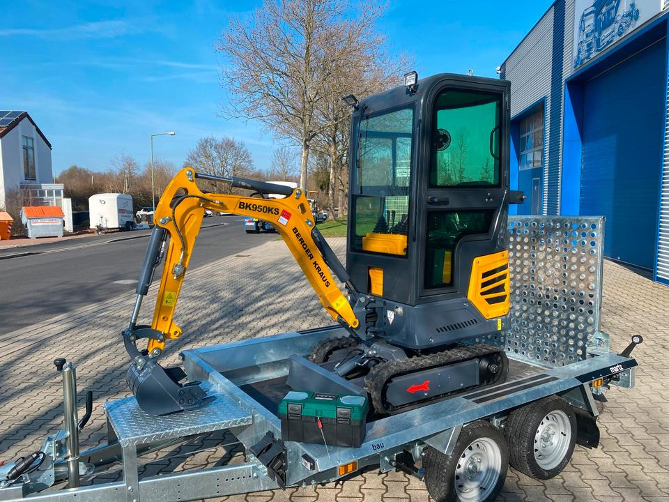 Minibagger BK950KS + Tieflader + Zubehör *INKL.19% MWST*BERGER KRAUS*KABINE*SOFORT!* - Mini excavator: picture 5 Minibagger BK950KS + Tieflader + Zubehör *INKL.19% MWST*BERGER KRAUS*KABINE*SOFORT!* - Mini excavator: picture 5