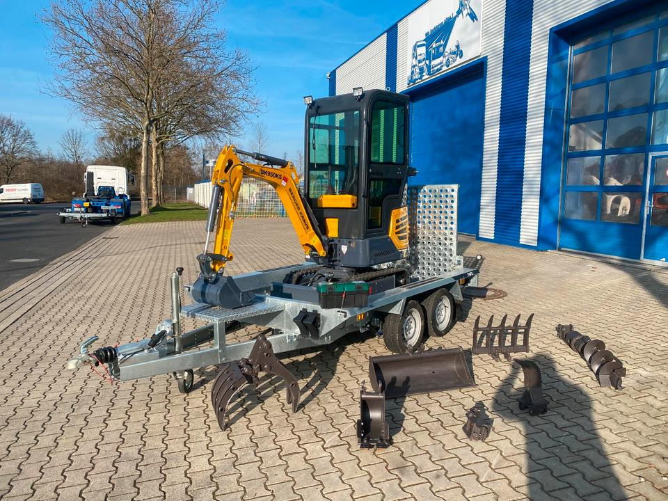 Minibagger BK950KS + Tieflader + Zubehör *INKL.19% MWST*BERGER KRAUS*KABINE*SOFORT!* - Mini excavator: picture 2 Minibagger BK950KS + Tieflader + Zubehör *INKL.19% MWST*BERGER KRAUS*KABINE*SOFORT!* - Mini excavator: picture 2