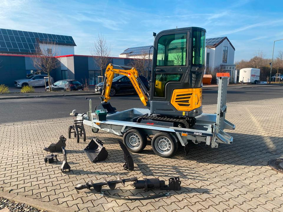 Minibagger BK950KS + Tieflader + Zubehör *INKL.19% MWST*BERGER KRAUS*KABINE*SOFORT!* - Mini excavator: picture 3 Minibagger BK950KS + Tieflader + Zubehör *INKL.19% MWST*BERGER KRAUS*KABINE*SOFORT!* - Mini excavator: picture 3