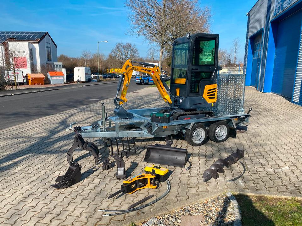 Minibagger BK950KS + Tieflader + Zubehör *INKL.19% MWST*BERGER KRAUS*KABINE*SOFORT!* - Mini excavator: picture 2 Minibagger BK950KS + Tieflader + Zubehör *INKL.19% MWST*BERGER KRAUS*KABINE*SOFORT!* - Mini excavator: picture 2