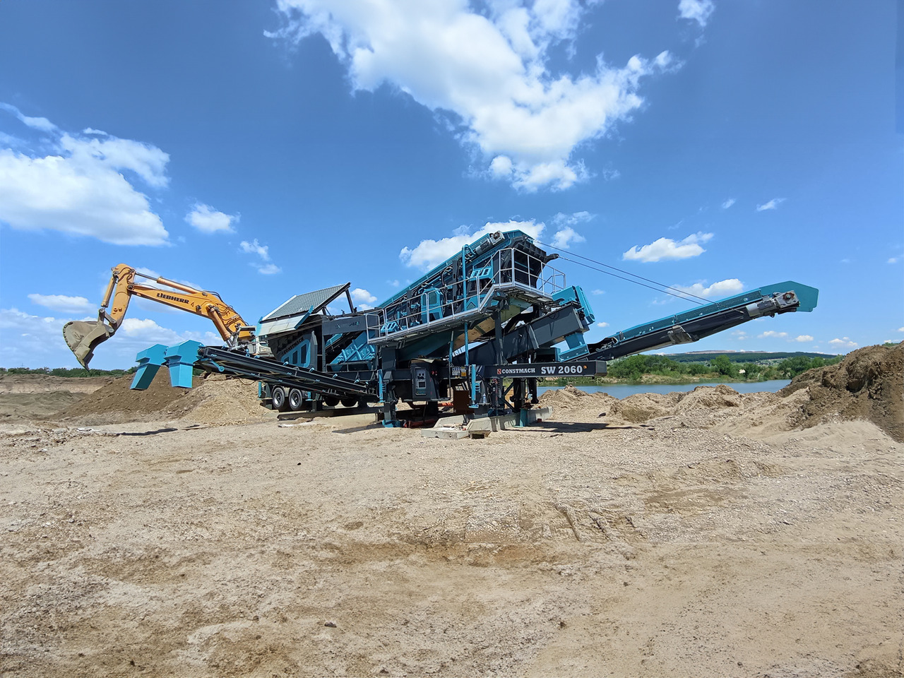 Constmach Mobile Sand- und Kieswasch- und Siebanlage - Screener: picture 1 Constmach Mobile Sand- und Kieswasch- und Siebanlage - Screener: picture 1