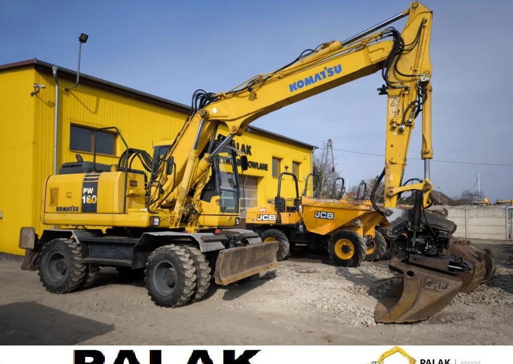 Wheel excavator Komatsu Koparka kołowa KOMATSU PW 160-7E +ROTATOR , 2009 rok: picture 1