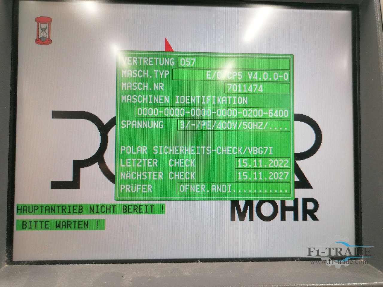 Polar 92 E - Paper cutting machine: picture 4 Polar 92 E - Paper cutting machine: picture 4