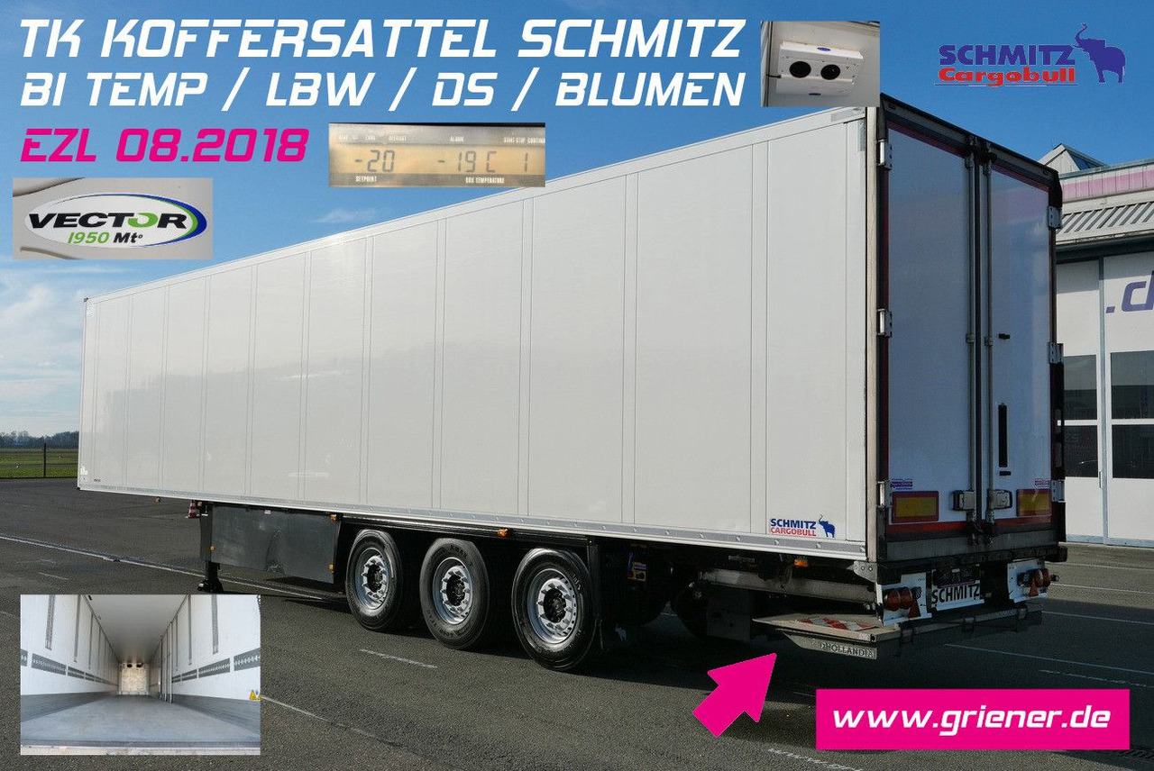 Schmitz Cargobull SKO 24/ BI TEMP CARRIER VEC 1950 MT /DS/LBW !!!! - Closed box semi-trailer: picture 1 Schmitz Cargobull SKO 24/ BI TEMP CARRIER VEC 1950 MT /DS/LBW !!!! - Closed box semi-trailer: picture 1