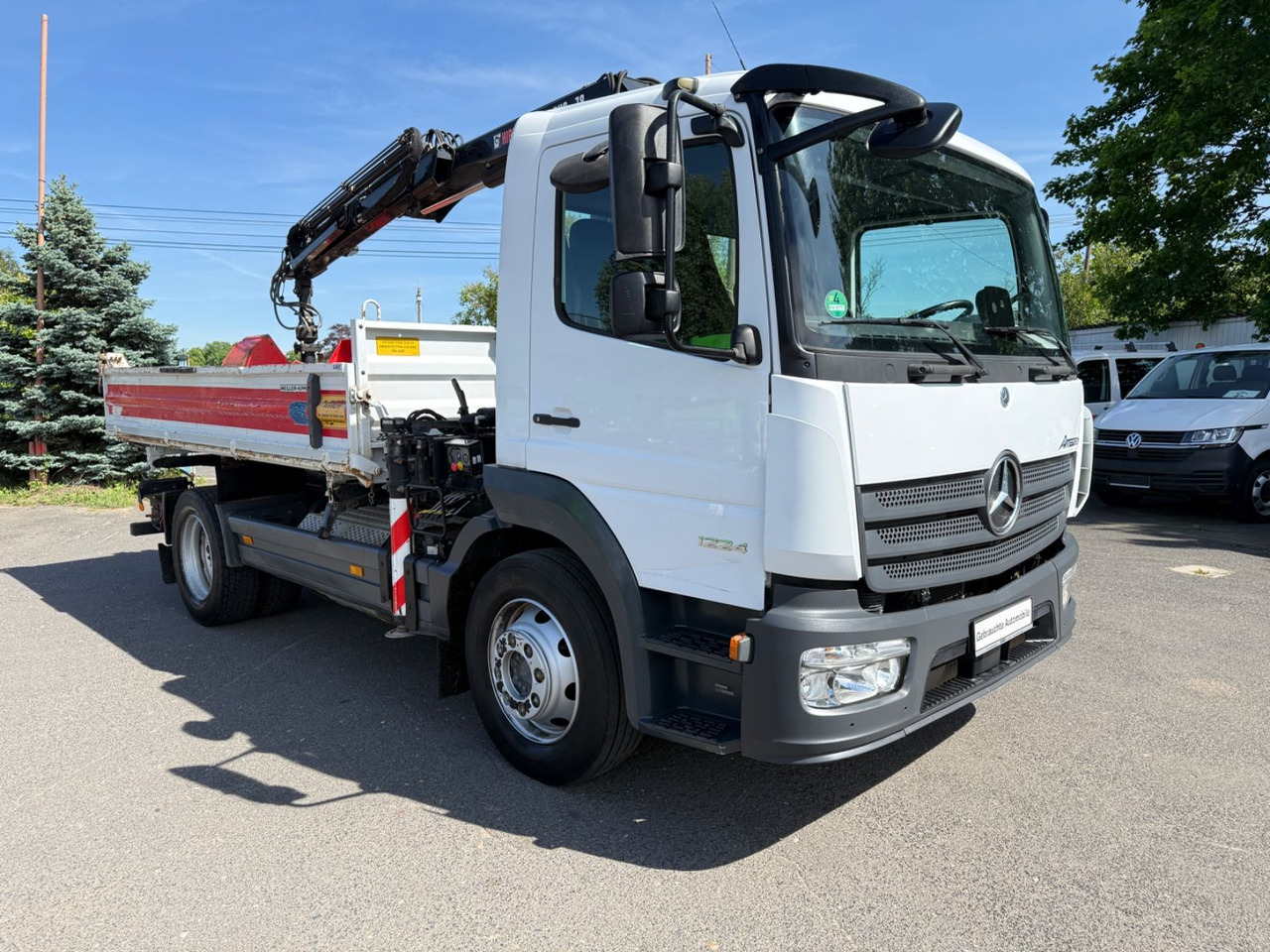 Mercedes-Benz Atego 1224 mit Kipper Kran - Tipper, Crane truck: picture 2 Mercedes-Benz Atego 1224 mit Kipper Kran - Tipper, Crane truck: picture 2