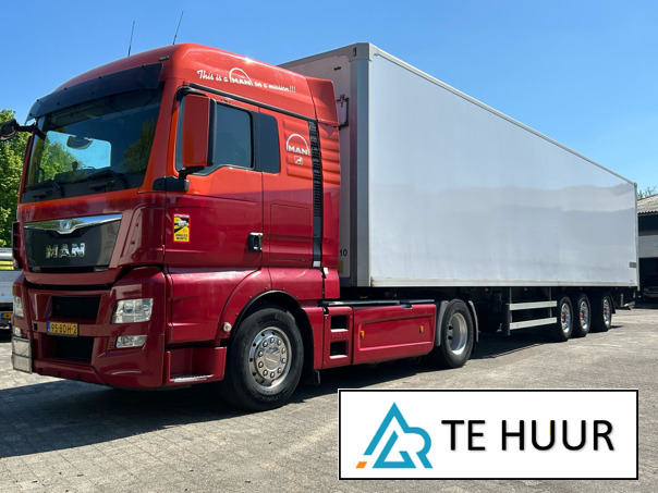 MAN TGX + kasttrailer / NL BE Verhuur / € 750 per week / Direct inzetbaar - Tractor truck: picture 1 MAN TGX + kasttrailer / NL BE Verhuur / € 750 per week / Direct inzetbaar - Tractor truck: picture 1
