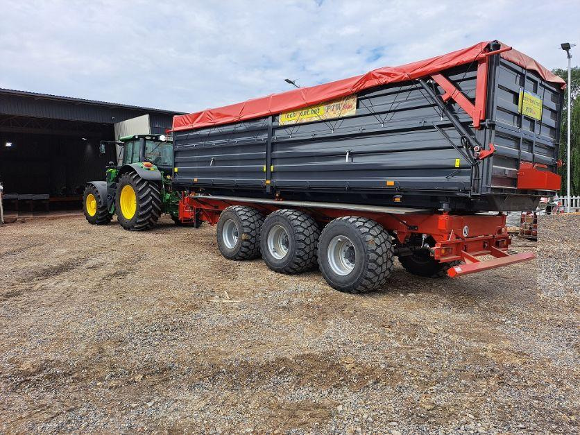 New Farm tipping trailer/ Dumper Techmont Anhänger / Trailer / Remorque / Rimorchio / Прицеп / Przyczepa tridem PTW 21 t: picture 6