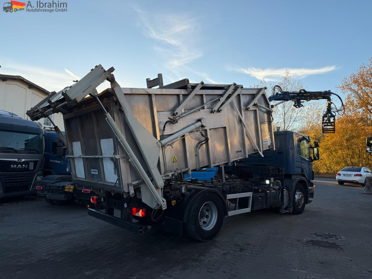 Scania B4X2 Edelstahlkipper für Tierkörperbeseitigung Kran MKG leasing Scania B4X2 Edelstahlkipper für Tierkörperbeseitigung Kran MKG: picture 13