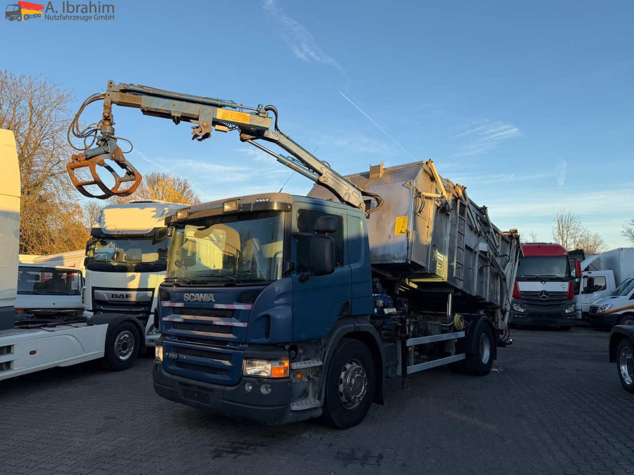 Scania B4X2 Edelstahlkipper für Tierkörperbeseitigung Kran MKG leasing Scania B4X2 Edelstahlkipper für Tierkörperbeseitigung Kran MKG: picture 8