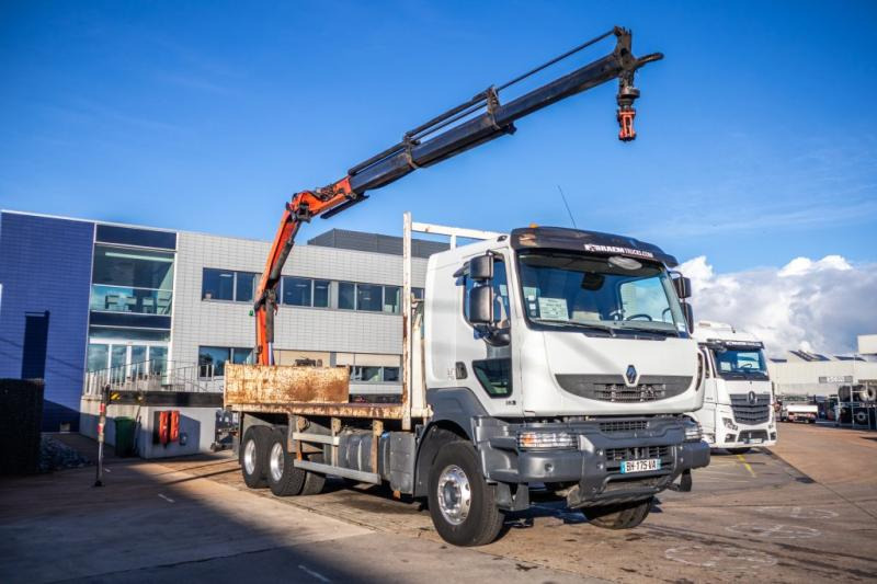 Renault KERAX 380 DXI+E5+PK18TM/3EXT - Dropside/ Flatbed truck, Crane truck: picture 2 Renault KERAX 380 DXI+E5+PK18TM/3EXT - Dropside/ Flatbed truck, Crane truck: picture 2