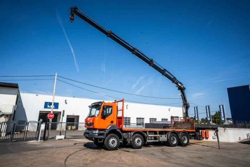 Renault KERAX 430 DXI+ HIAB 16 T/m + 5 EXT - Dropside/ Flatbed truck, Crane truck: picture 1 Renault KERAX 430 DXI+ HIAB 16 T/m + 5 EXT - Dropside/ Flatbed truck, Crane truck: picture 1