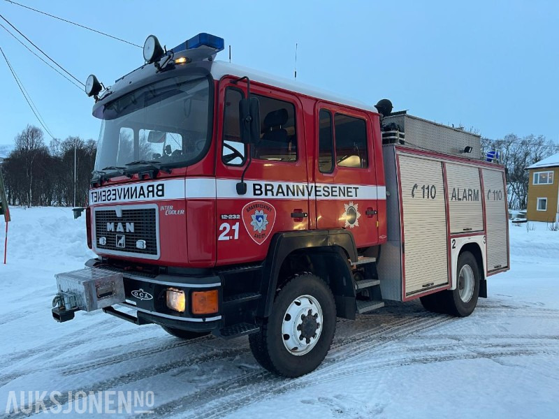 1991 MAN 12.232 FA Brannbil med kun 31150 km, registrert som motorredskap - Fire truck: picture 1 1991 MAN 12.232 FA Brannbil med kun 31150 km, registrert som motorredskap - Fire truck: picture 1