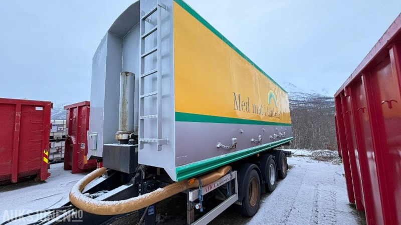 1996 ATKA RSP 24 trippelkjerre med Hillevåg tipp bulktank 6 kammers - Tanker trailer: picture 1 1996 ATKA RSP 24 trippelkjerre med Hillevåg tipp bulktank 6 kammers - Tanker trailer: picture 1