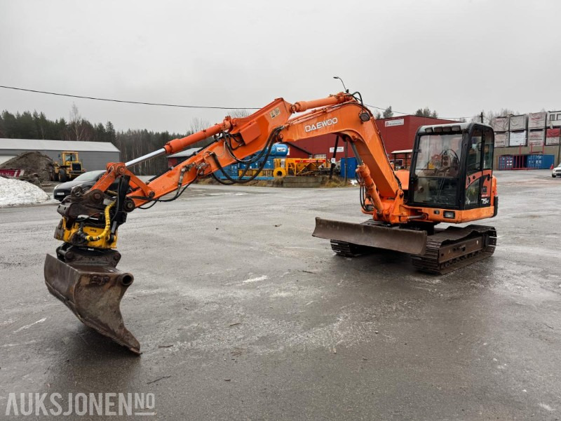 2004 Daewoo Solar 75v gravemaskin / tiltrotator / pusseskuffe / 3626 timer - Excavator: picture 1 2004 Daewoo Solar 75v gravemaskin / tiltrotator / pusseskuffe / 3626 timer - Excavator: picture 1