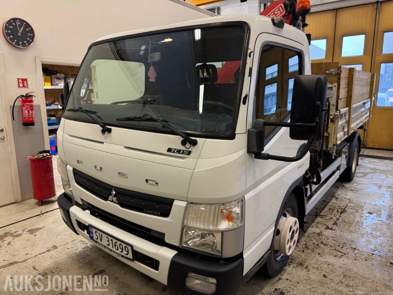 2012 Fuso Canter kranbil med plan - Crane truck: picture 2 2012 Fuso Canter kranbil med plan - Crane truck: picture 2
