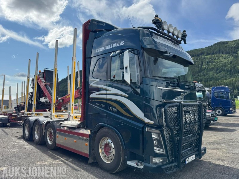 2018 Volvo FH16 8X4 komplett tømmerbil med kran og henger. - Logging truck, Crane truck: picture 4 2018 Volvo FH16 8X4 komplett tømmerbil med kran og henger. - Logging truck, Crane truck: picture 4