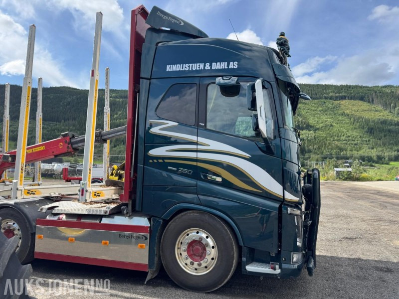 2018 Volvo FH16 8X4 komplett tømmerbil med kran og henger. - Logging truck, Crane truck: picture 5 2018 Volvo FH16 8X4 komplett tømmerbil med kran og henger. - Logging truck, Crane truck: picture 5