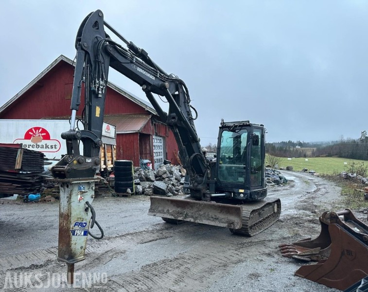 2019 Eurocomach 100TR 10-tonns gravemaskin, S50, 2 skuffer, Pigghammer - Excavator: picture 1 2019 Eurocomach 100TR 10-tonns gravemaskin, S50, 2 skuffer, Pigghammer - Excavator: picture 1