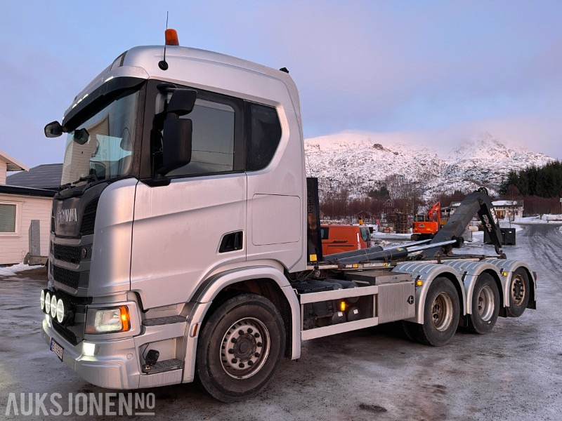 2019 Scania R500 8X4, 275105 km, Joab 24 tonns Krokløft, bilen leveres med ny Eu godkjenning - Hook lift truck: picture 2 2019 Scania R500 8X4, 275105 km, Joab 24 tonns Krokløft, bilen leveres med ny Eu godkjenning - Hook lift truck: picture 2