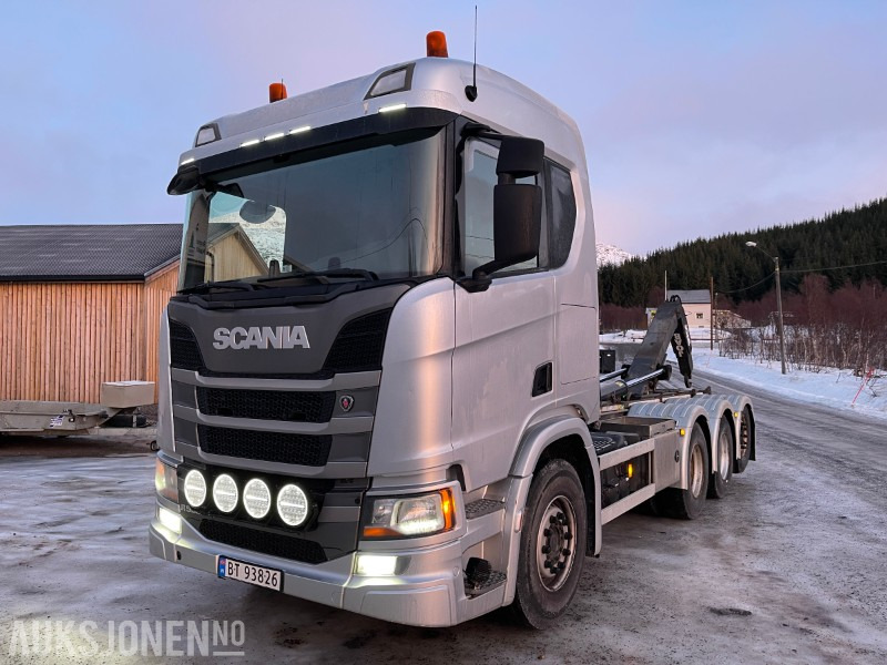 2019 Scania R500 8X4, 275105 km, Joab 24 tonns Krokløft, bilen leveres med ny Eu godkjenning - Hook lift truck: picture 1 2019 Scania R500 8X4, 275105 km, Joab 24 tonns Krokløft, bilen leveres med ny Eu godkjenning - Hook lift truck: picture 1