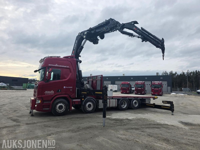 2019 Scania R580 8X2 Euro 6 kranbil Topp utstyrt  servicehistorikk  HIAB-kran 858, 80 Tm  Nylig EU - Crane truck: picture 1 2019 Scania R580 8X2 Euro 6 kranbil Topp utstyrt  servicehistorikk  HIAB-kran 858, 80 Tm  Nylig EU - Crane truck: picture 1