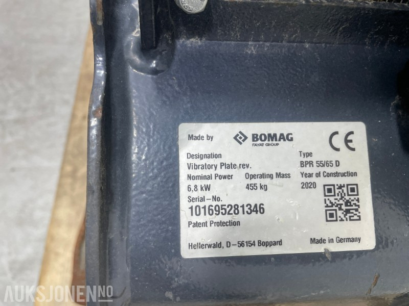 2020 BOMAG BPR 55/65 D Reversibel vibroplate 455 kg - 525 timer - 6,8 kW - Roller: picture 4 2020 BOMAG BPR 55/65 D Reversibel vibroplate 455 kg - 525 timer - 6,8 kW - Roller: picture 4