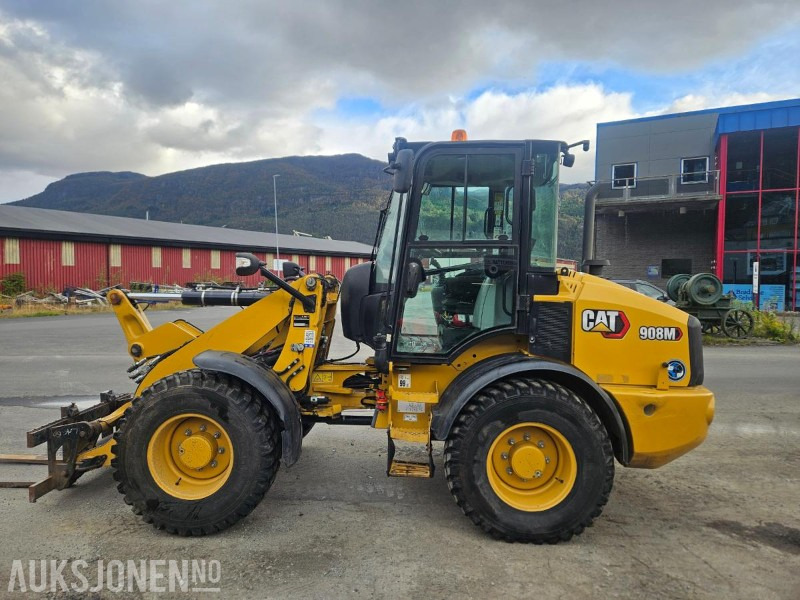 2020 Cat 908M 1.3m3 Skuffe. Pallegaffel - Wheel loader: picture 2 2020 Cat 908M 1.3m3 Skuffe. Pallegaffel - Wheel loader: picture 2