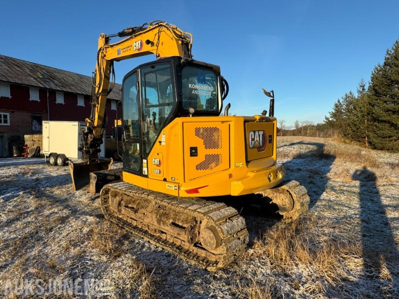 2022 Cat 308CR gravemaskin med gummipads / OilQuick / Engcon tiltrotator / 3 stk skuffer / 1334 timer - Excavator: picture 3 2022 Cat 308CR gravemaskin med gummipads / OilQuick / Engcon tiltrotator / 3 stk skuffer / 1334 timer - Excavator: picture 3