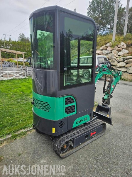 2025 Cartiwell CW-10 minigraver – lukket hytte – kun 9,8 timer – Hydrulisk pigghammer - Mini excavator: picture 3 2025 Cartiwell CW-10 minigraver – lukket hytte – kun 9,8 timer – Hydrulisk pigghammer - Mini excavator: picture 3
