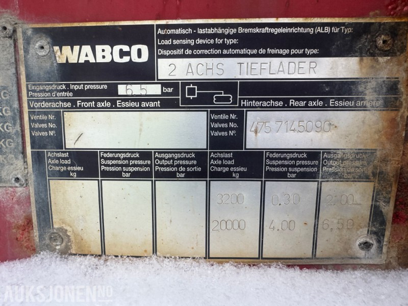 2005 Hrd 2-Akslet Semitrailer uttskyt bak og kile for tvangsstyring - Trailer: picture 3 2005 Hrd 2-Akslet Semitrailer uttskyt bak og kile for tvangsstyring - Trailer: picture 3