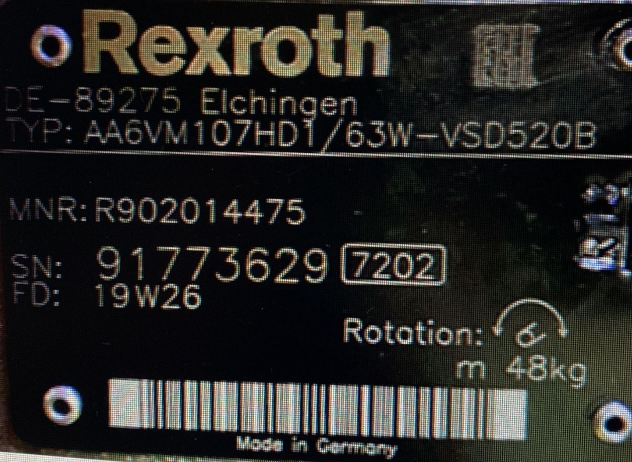 REXROTH A6VM107HD2/63W-VZB010F00B R902207840 - Hydraulic motor for Drilling machine: picture 5 REXROTH A6VM107HD2/63W-VZB010F00B R902207840 - Hydraulic motor for Drilling machine: picture 5