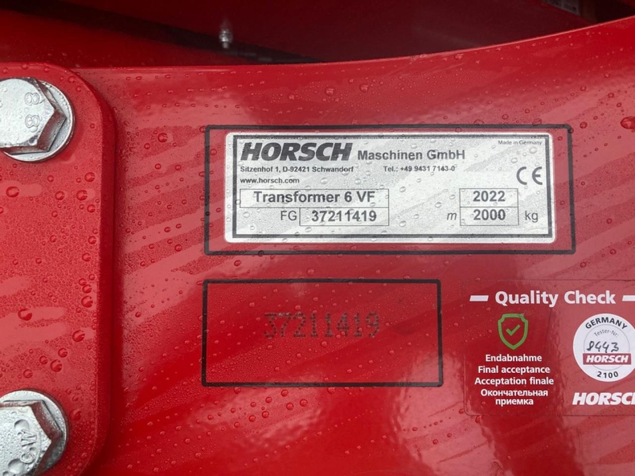 HORSCH TRANSFORMER6 VF - Soil tillage equipment: picture 5 HORSCH TRANSFORMER6 VF - Soil tillage equipment: picture 5
