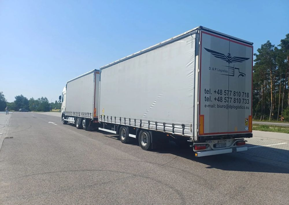DAF XF 480 SUPER SPACE CAB / ZESTAW TANDEM PRZEJAZDOWY 120 M3 / SSC / ACC /EURO 6 - Curtain side truck: picture 3 DAF XF 480 SUPER SPACE CAB / ZESTAW TANDEM PRZEJAZDOWY 120 M3 / SSC / ACC /EURO 6 - Curtain side truck: picture 3