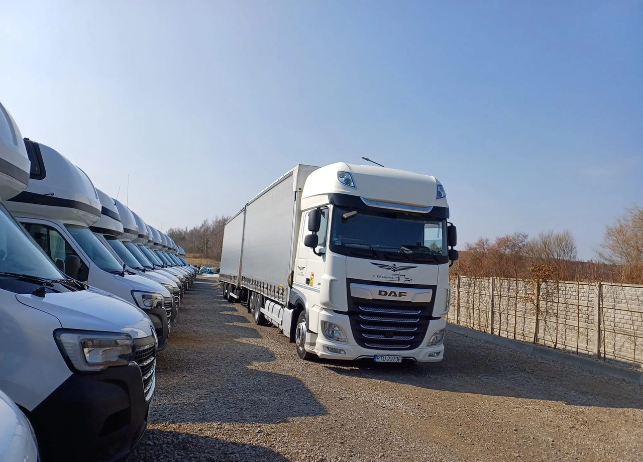 DAF XF 480 SUPER SPACE CAB / ZESTAW TANDEM PRZEJAZDOWY 120m3 - Curtain side truck: picture 3 DAF XF 480 SUPER SPACE CAB / ZESTAW TANDEM PRZEJAZDOWY 120m3 - Curtain side truck: picture 3