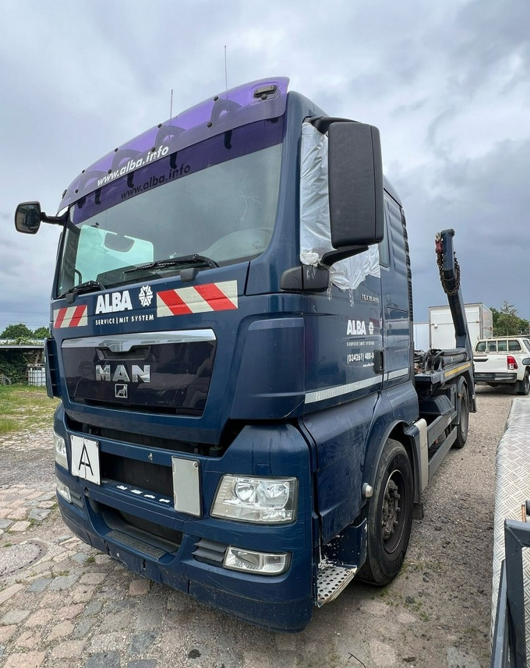 MAN Inny MAN Man TGX 18.400 Bramowiec hakowiec Meiler Model 2012 - Skip loader truck: picture 1 MAN Inny MAN Man TGX 18.400 Bramowiec hakowiec Meiler Model 2012 - Skip loader truck: picture 1