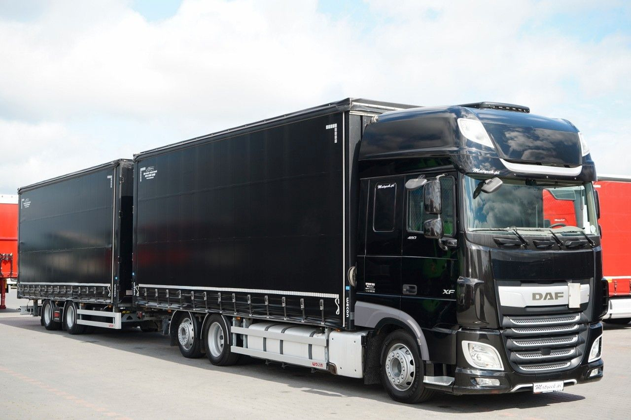 DAF XF 480 / I PARK-COOL / ZESTAW TANDEM / 120 M3 / - Curtain side truck: picture 1 DAF XF 480 / I PARK-COOL / ZESTAW TANDEM / 120 M3 / - Curtain side truck: picture 1