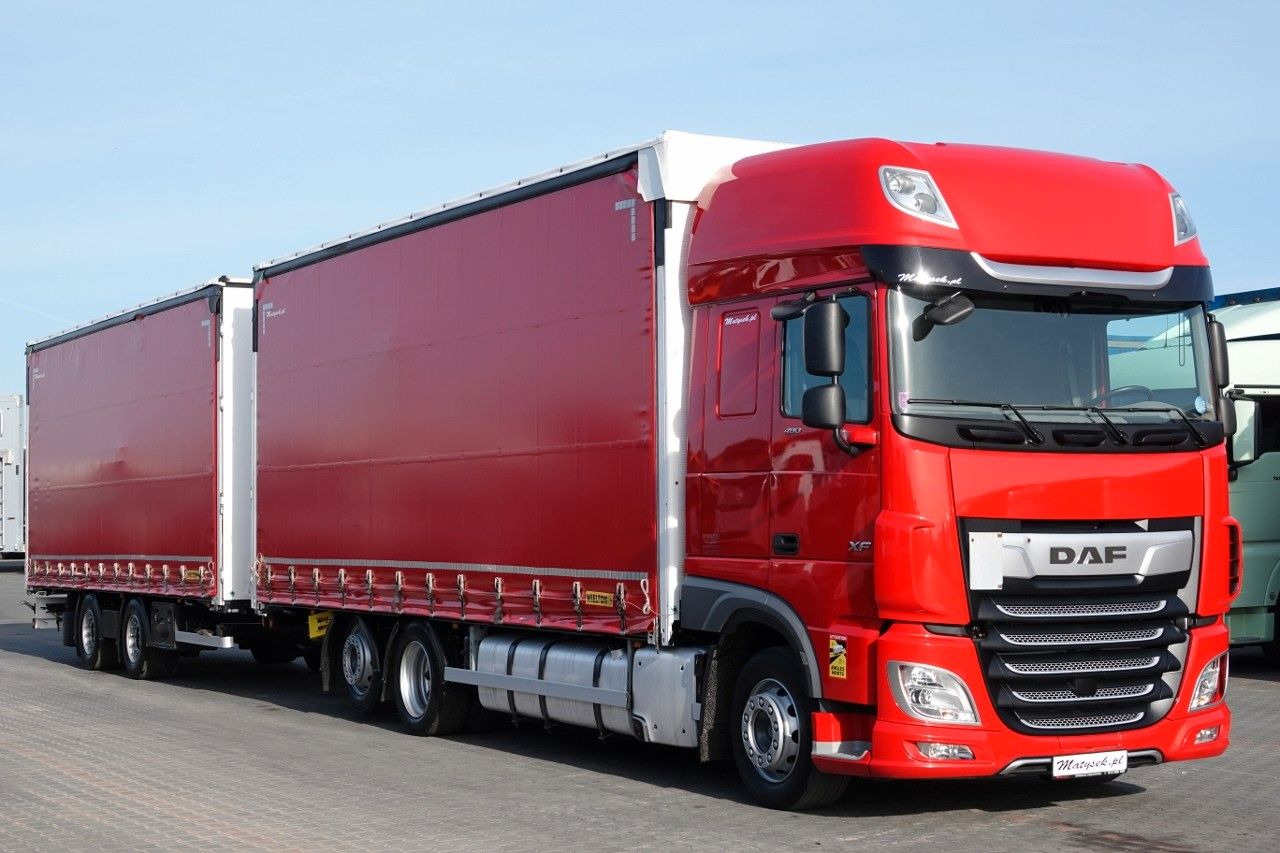 DAF XF 480 / ZESTAW TANDEM / 120 M3 / PRZEJAZDOWY / - Curtain side truck: picture 1 DAF XF 480 / ZESTAW TANDEM / 120 M3 / PRZEJAZDOWY / - Curtain side truck: picture 1