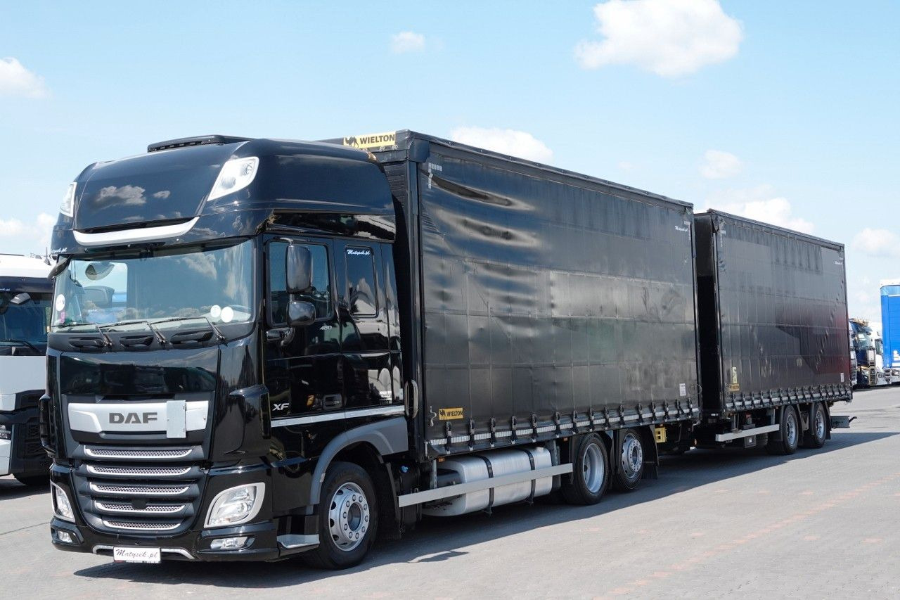 DAF XF 480 / ZESTAW TANDEM / 120 M3 / PRZEJAZDOWY / - Curtain side truck: picture 3 DAF XF 480 / ZESTAW TANDEM / 120 M3 / PRZEJAZDOWY / - Curtain side truck: picture 3