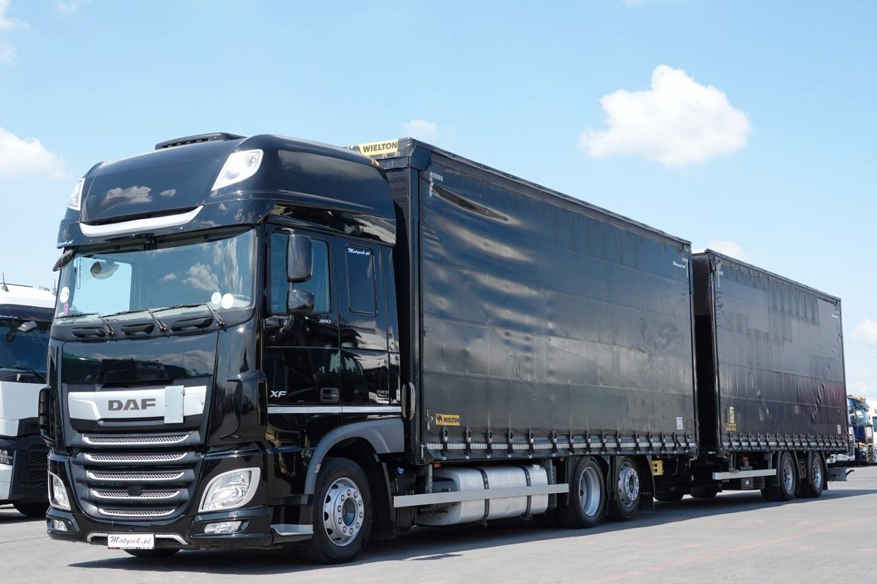 DAF XF 480 / ZESTAW TANDEM / 120 M3 / PRZEJAZDOWY / - Curtain side truck: picture 2 DAF XF 480 / ZESTAW TANDEM / 120 M3 / PRZEJAZDOWY / - Curtain side truck: picture 2