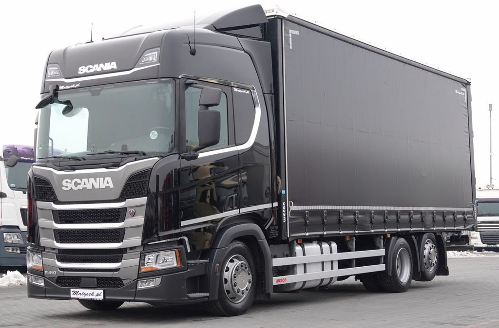 Scania R 410 / 6x2 / FIRANKA - 7,8 m / SOLÓWKA / PODNOS - Curtain side truck: picture 1 Scania R 410 / 6x2 / FIRANKA - 7,8 m / SOLÓWKA / PODNOS - Curtain side truck: picture 1