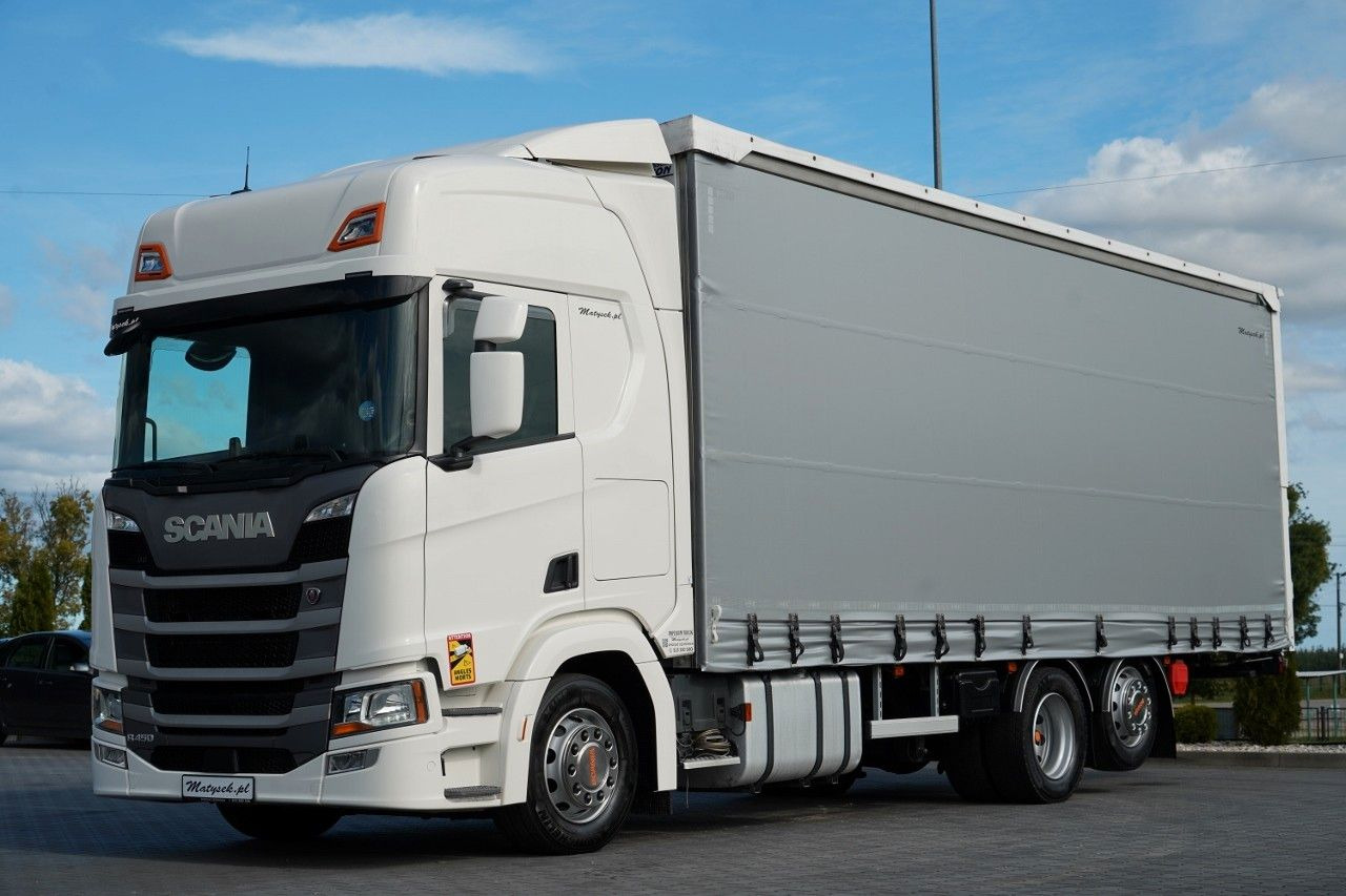Scania R 450 / MEGA / 6x2 / FIRANKA - 8,2 m / SOLÓWKA / - Curtain side truck: picture 1 Scania R 450 / MEGA / 6x2 / FIRANKA - 8,2 m / SOLÓWKA / - Curtain side truck: picture 1