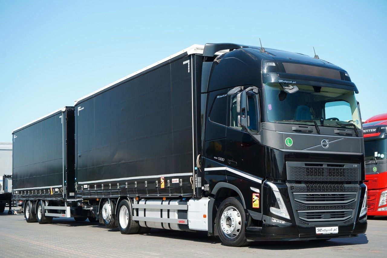 Volvo FH 500 / I-SAVE / XL / ZESTAW TANDEM PRZEJAZDOWY - Curtain side truck: picture 1 Volvo FH 500 / I-SAVE / XL / ZESTAW TANDEM PRZEJAZDOWY - Curtain side truck: picture 1