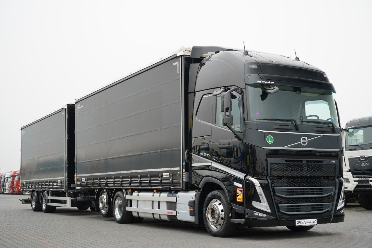 Volvo FH 500 /XXL / ZESTAW TANDEM PRZEJAZDOWY 120 M3 / - Curtain side truck, Curtainsider trailer: picture 3 Volvo FH 500 /XXL / ZESTAW TANDEM PRZEJAZDOWY 120 M3 / - Curtain side truck, Curtainsider trailer: picture 3