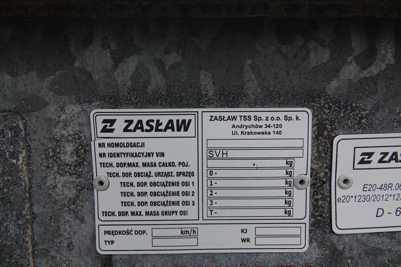 Curtainsider semi-trailer ZASŁAW WYWROTKA 26 m3 / OŚ PODNOSZONA / STALOWA / HP / ZASŁAW WYWROTKA 26 m3 / OŚ PODNOSZONA / STALOWA / HP /: picture 19