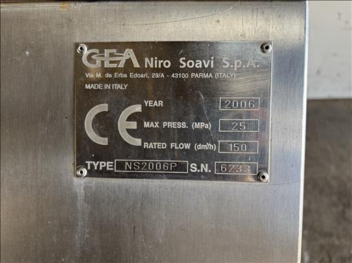 Food processing equipment GEA Niro NS2006P Piston homogeniser: picture 6