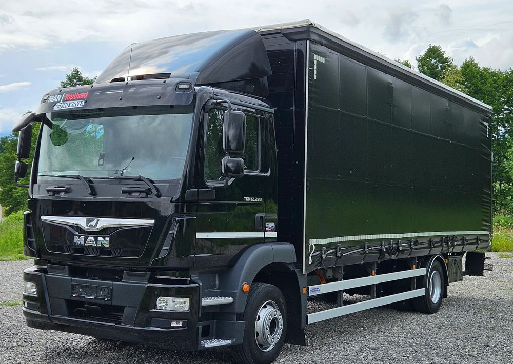 MAN TGM 12.290 / 15.290 / E6/ FIRANKA /BOCZNE DRZWI / BURTO-FIRANKA / 18PALET / WINDA / NISKI PRZEBIEG / 2018/ CAŁY NA PODUSZKACH / SERWISOWANY - Curtain side truck: picture 1 MAN TGM 12.290 / 15.290 / E6/ FIRANKA /BOCZNE DRZWI / BURTO-FIRANKA / 18PALET / WINDA / NISKI PRZEBIEG / 2018/ CAŁY NA PODUSZKACH / SERWISOWANY - Curtain side truck: picture 1