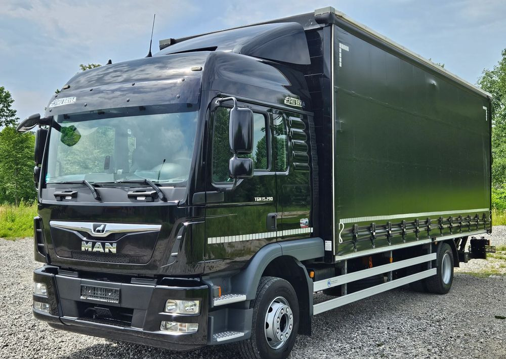 MAN TGM 15.290 / FIRANKA / 2019R / SPROWADZONY/ 7500 ŁADOWNOŚĆ / 18 PALET / E6 / JAK NOWY / WINDA / - Curtain side truck: picture 1 MAN TGM 15.290 / FIRANKA / 2019R / SPROWADZONY/ 7500 ŁADOWNOŚĆ / 18 PALET / E6 / JAK NOWY / WINDA / - Curtain side truck: picture 1