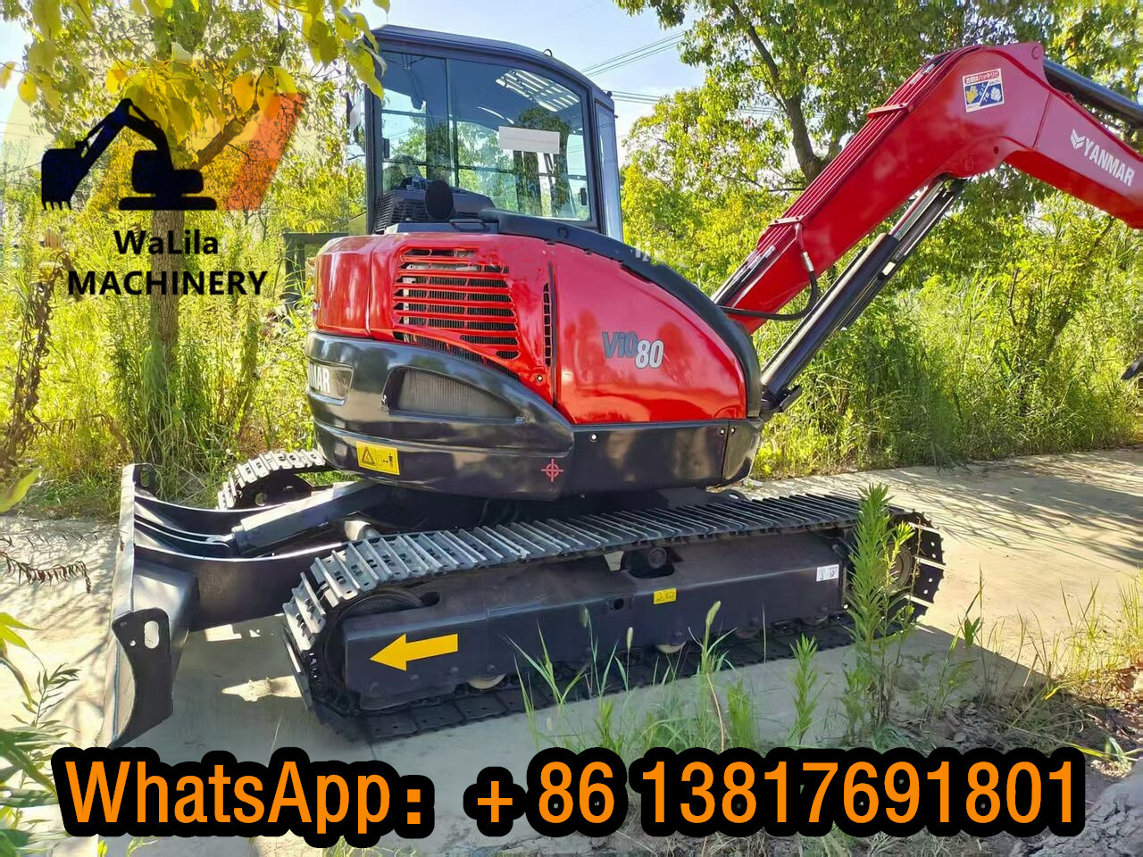 YANMAR VIO80 - Mini excavator: picture 1 YANMAR VIO80 - Mini excavator: picture 1